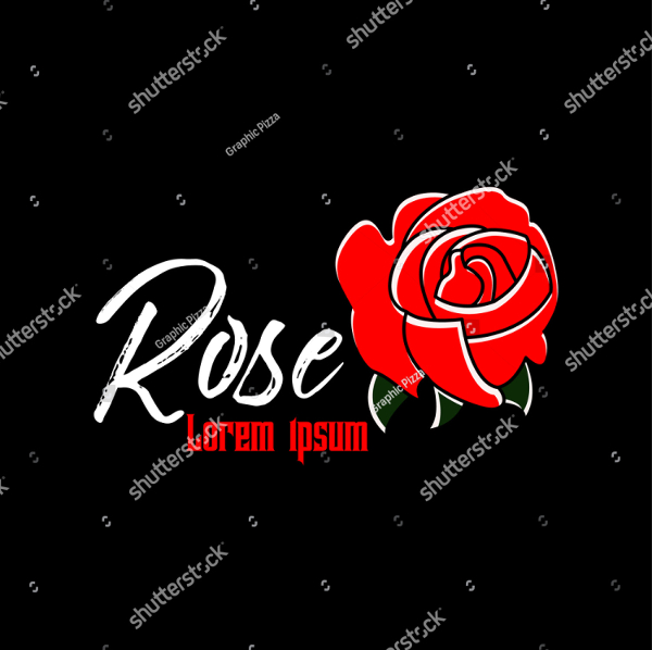 Rose Floral Logo Template