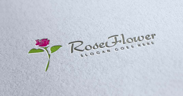 Rose Flower Logo