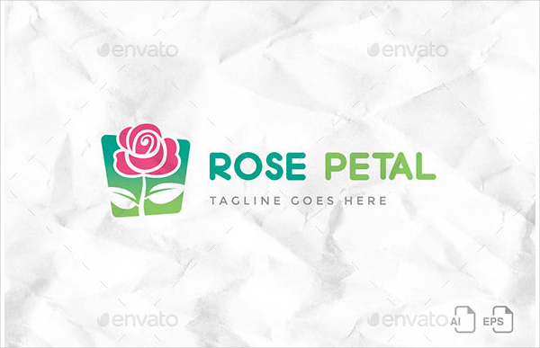 Rose Petal Logo Template