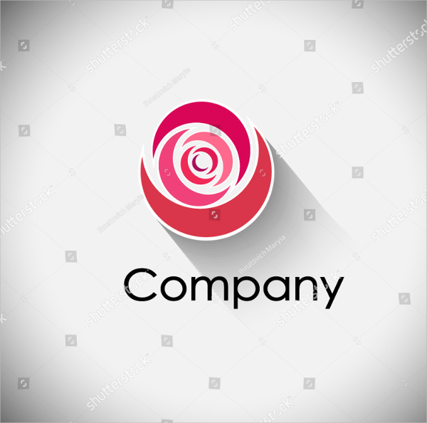 Rose Pink Logo Template
