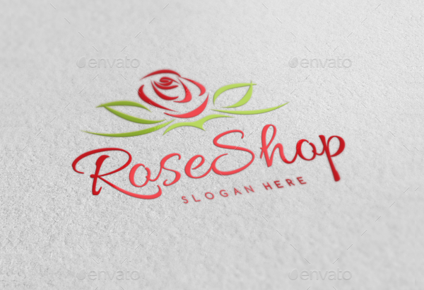 Rose Shop Logo Template