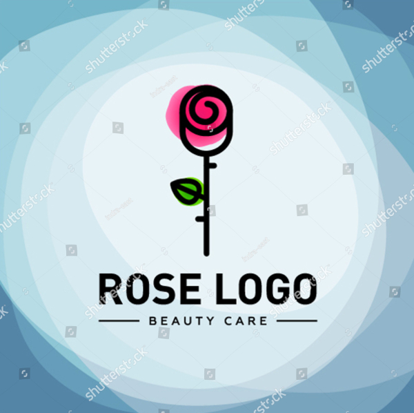 Rose Spring Logo Template