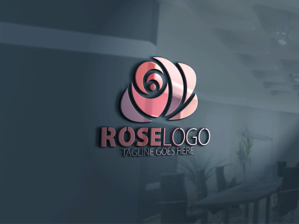 Rose Vector Logo Template