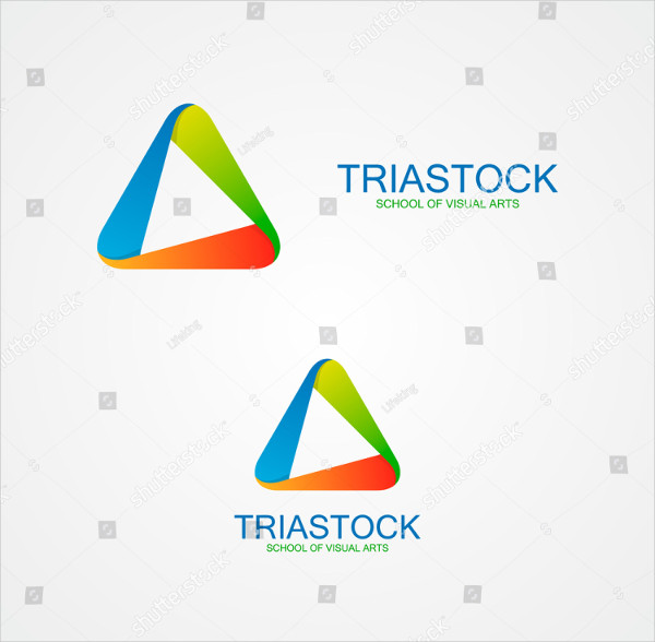 Abstract Triangle Logo Design