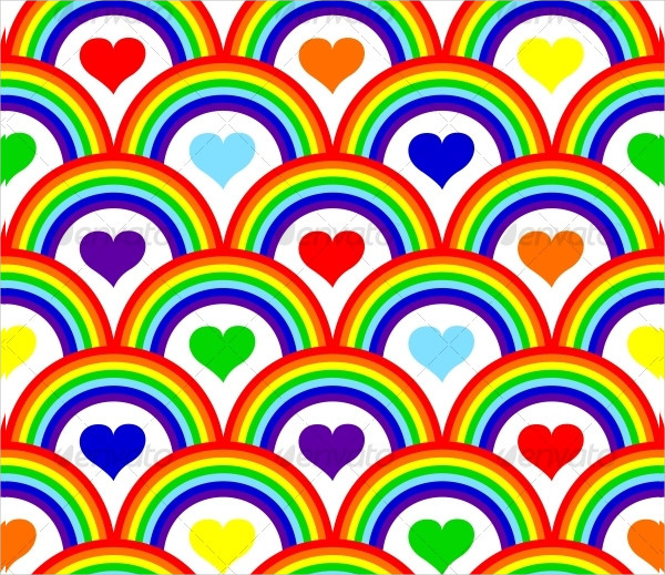 Seamless Rainbow Pattern