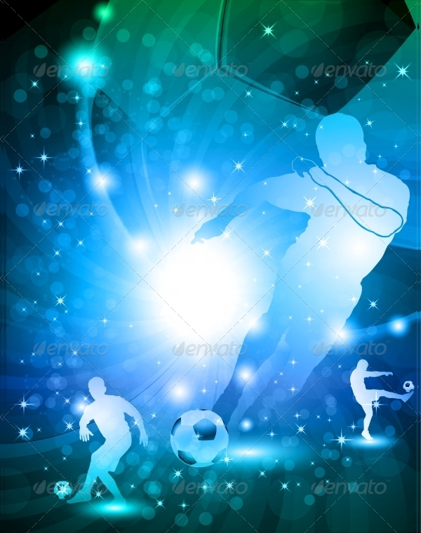 Shiny Abstract Soccer Background