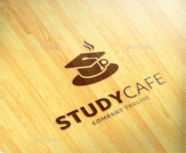 Study Cafe Design Logo Template