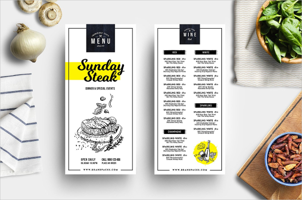 Stylishly Wine Menu Template