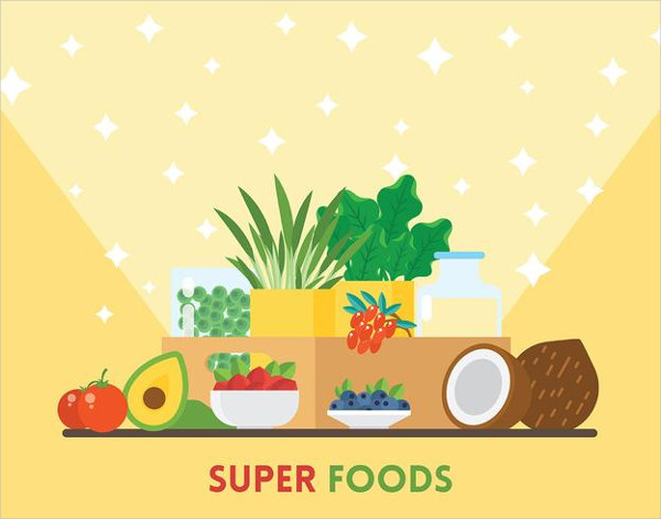 Super Foods Illustration