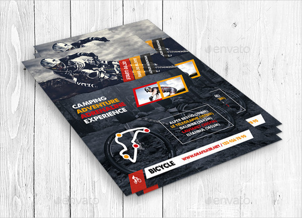 Professional Bicycle Racing Flyer Template