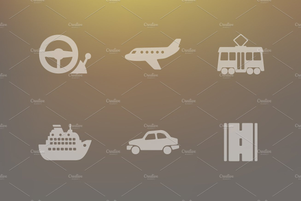 Transport Vector Icons Set