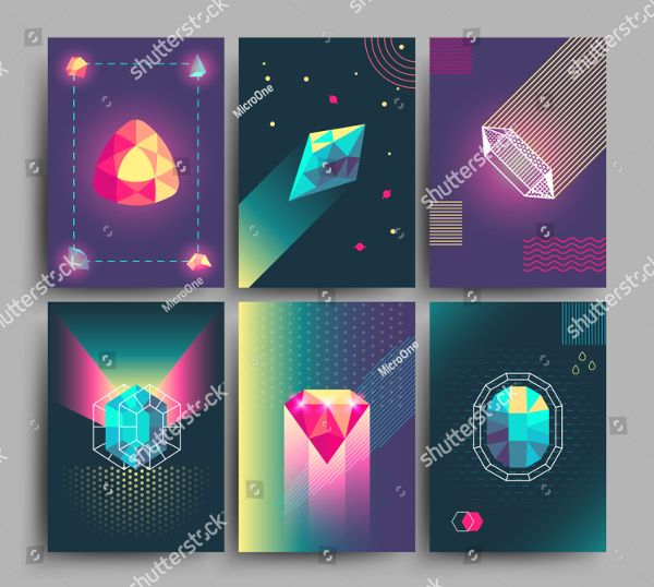 Trendy Vector Hipster Posters