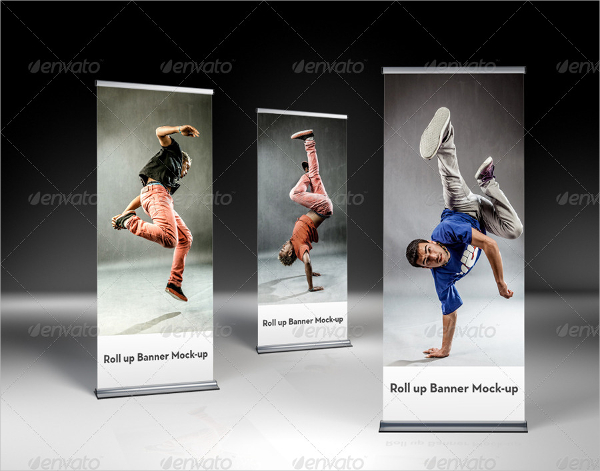 Unique Banner Roll Up - Mockups