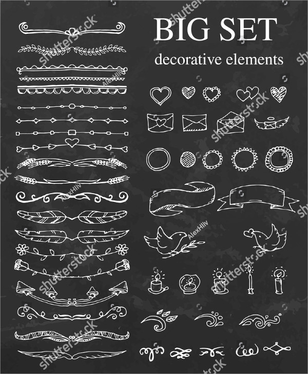 Vintage Chalkboard Decorative Backgrounds