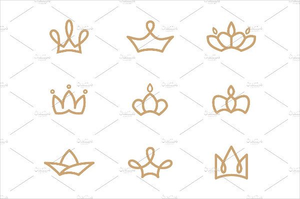 Vintage Crowns Icons Collection
