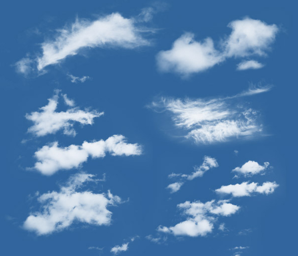 White Clouds Brushes