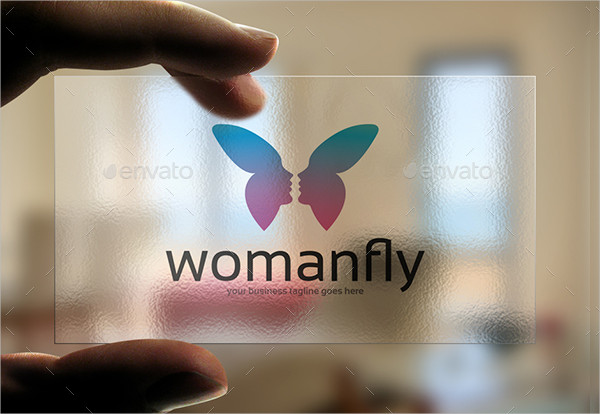Woman Butterfly Logo Template
