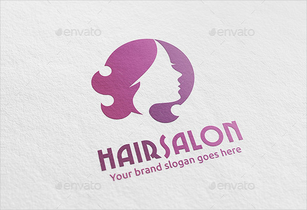 Woman Hair Care Salon Logo Template