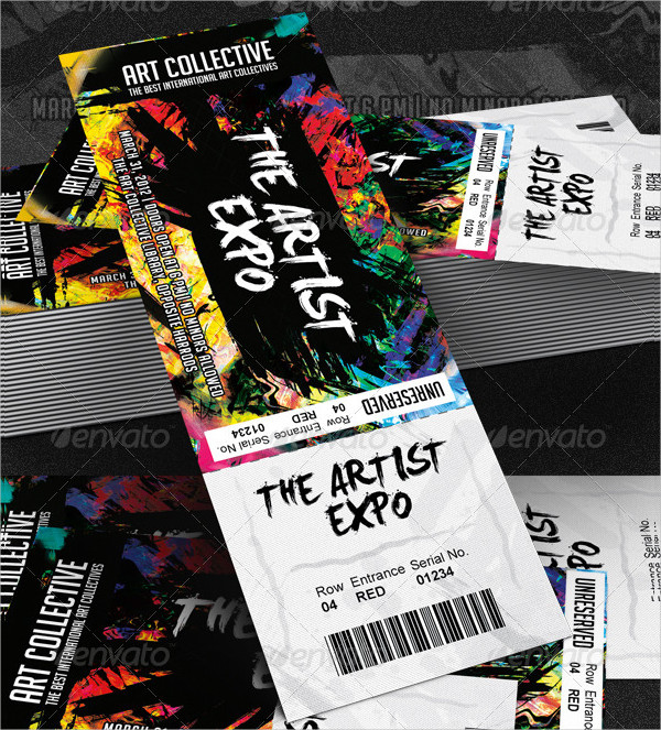 Art Show Event Ticket Template