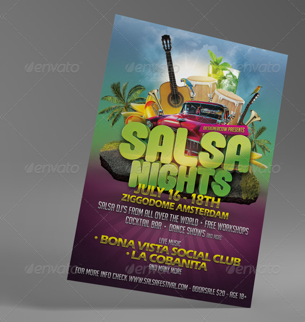 Beautiful Salsa Flyer Template