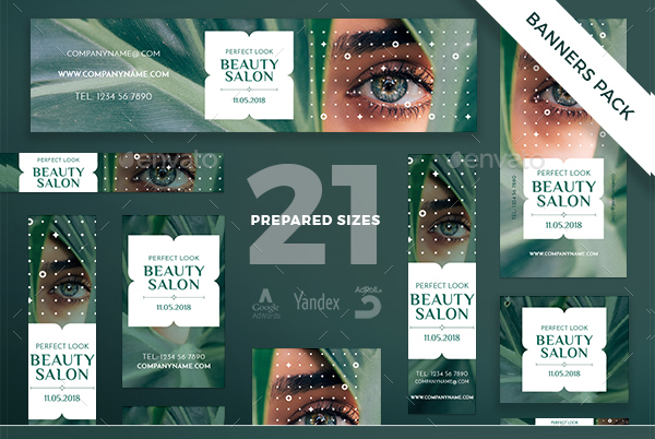 Beauty Salon Design Banner Pack