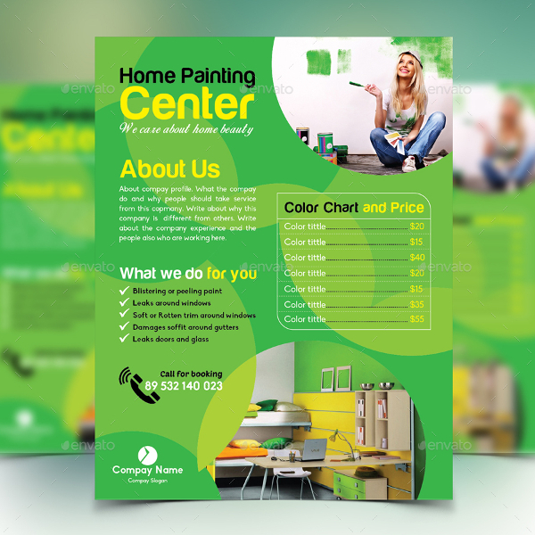 Best Home Painting Flyer Template