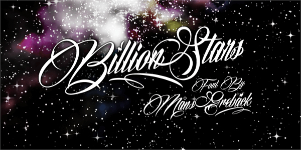 Billion Stars Font Free Download
