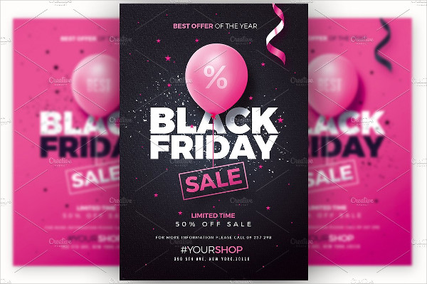 Black Friday Fashion Sale Flyer Template