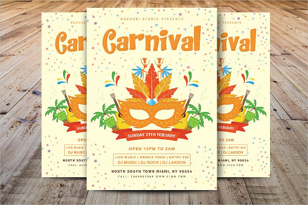 Carnival Day Celebration Flyer Templates