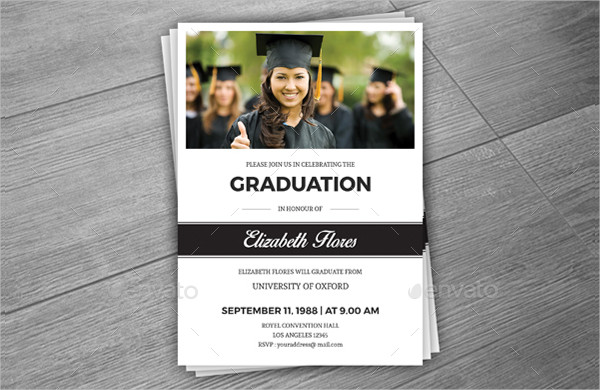 Graduation Celebration Party Announcement Card Template