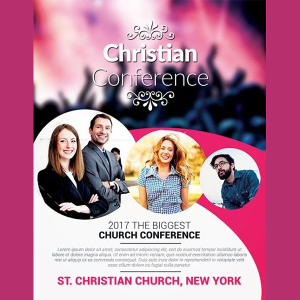 Church Conference PSD Flyer Template