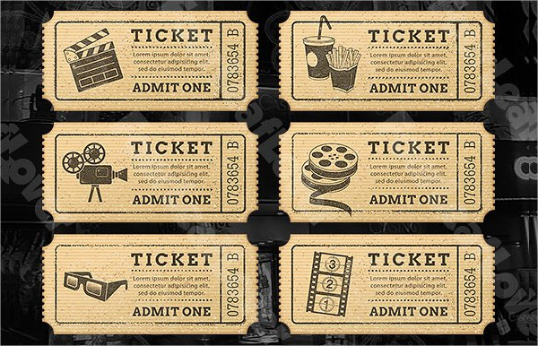Cinema Tickets Design Templates