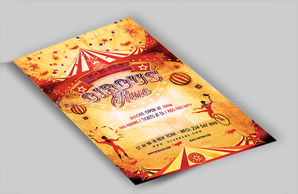 Circus Event Flyer Template
