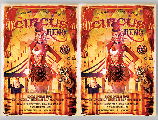 Circus Promotion Flyer Template