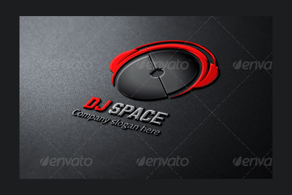 Classic DJ Space Logo Template