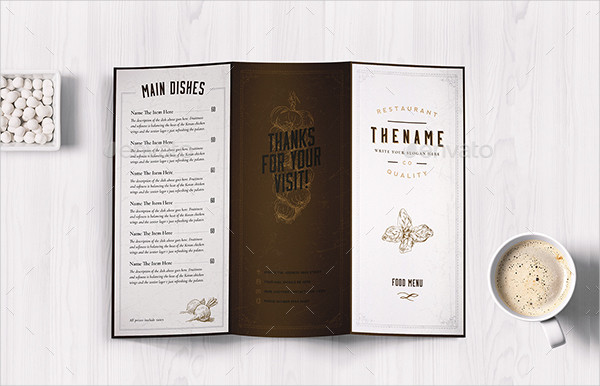 Classy Mexican Fast Food Menu Templates