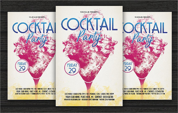 Cocktail Party Club Flyer Template