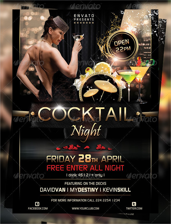 Cocktail Night Flyer Template
