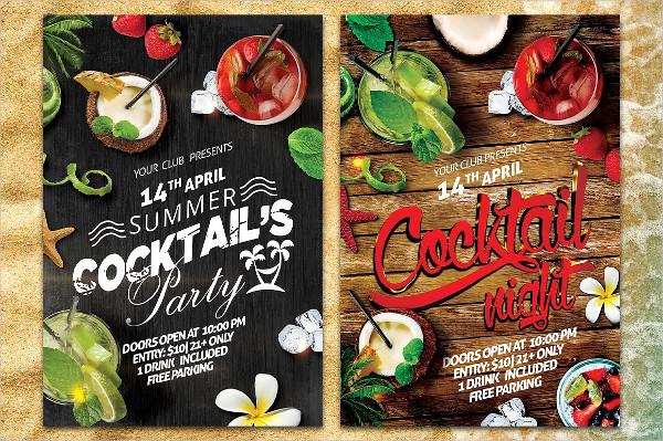 Cocktail Night Party Flyer Template