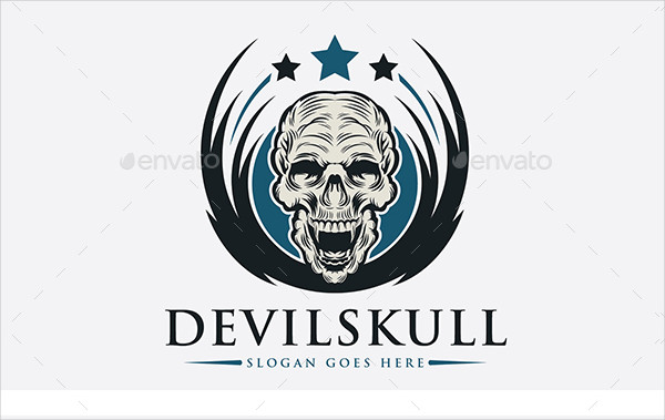 Devil Skull Logo Templates