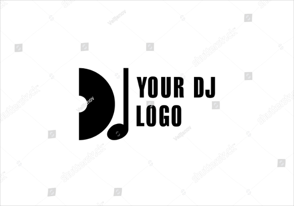 DJ Club Dance Logo Template
