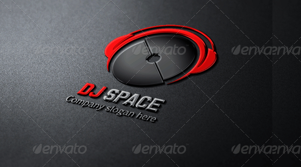 DJ Space Logo Template