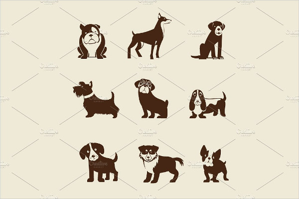 Dogs Infographic & Icon Set Of Dogs