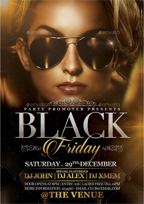 Elegant Black Friday Flyer Template