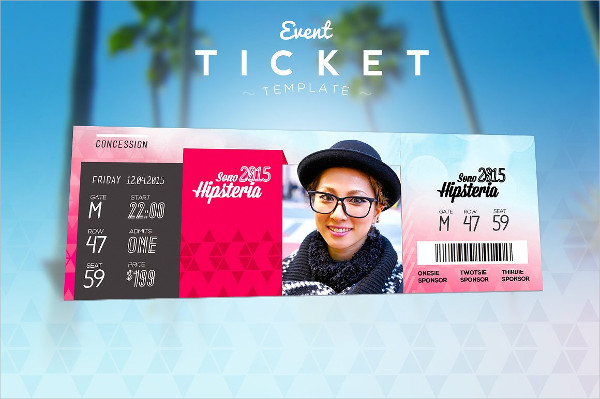 Entry Ticket Design Template