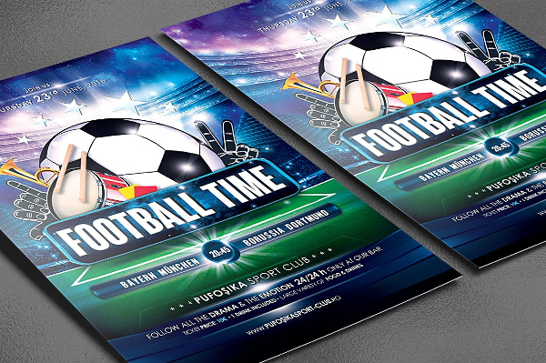 Cool Football Player Poster Template