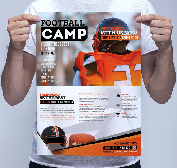 Football Camp Poster Template