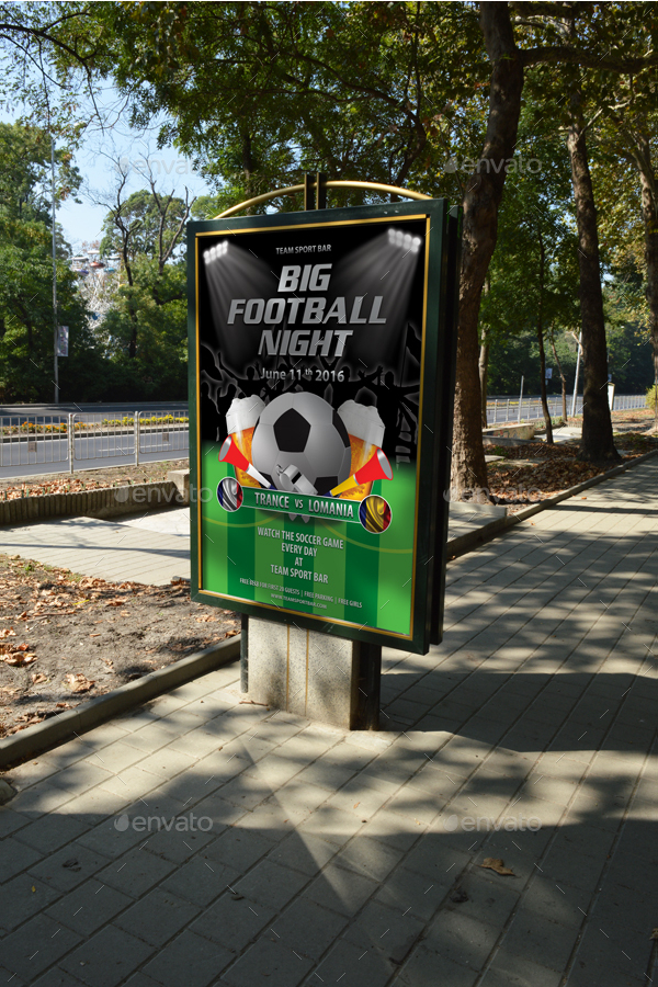 Football Night Poster Template