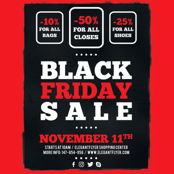 Free PSD Black Friday Sale Flyer Template