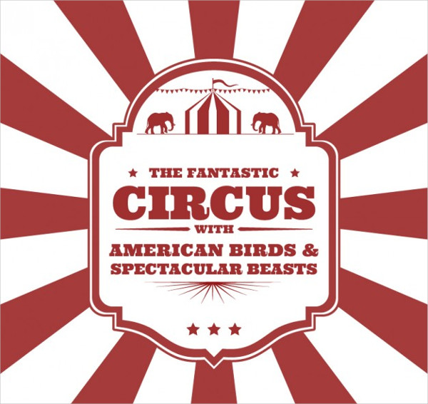 Free Vector Circus Flyer In Vintage Style